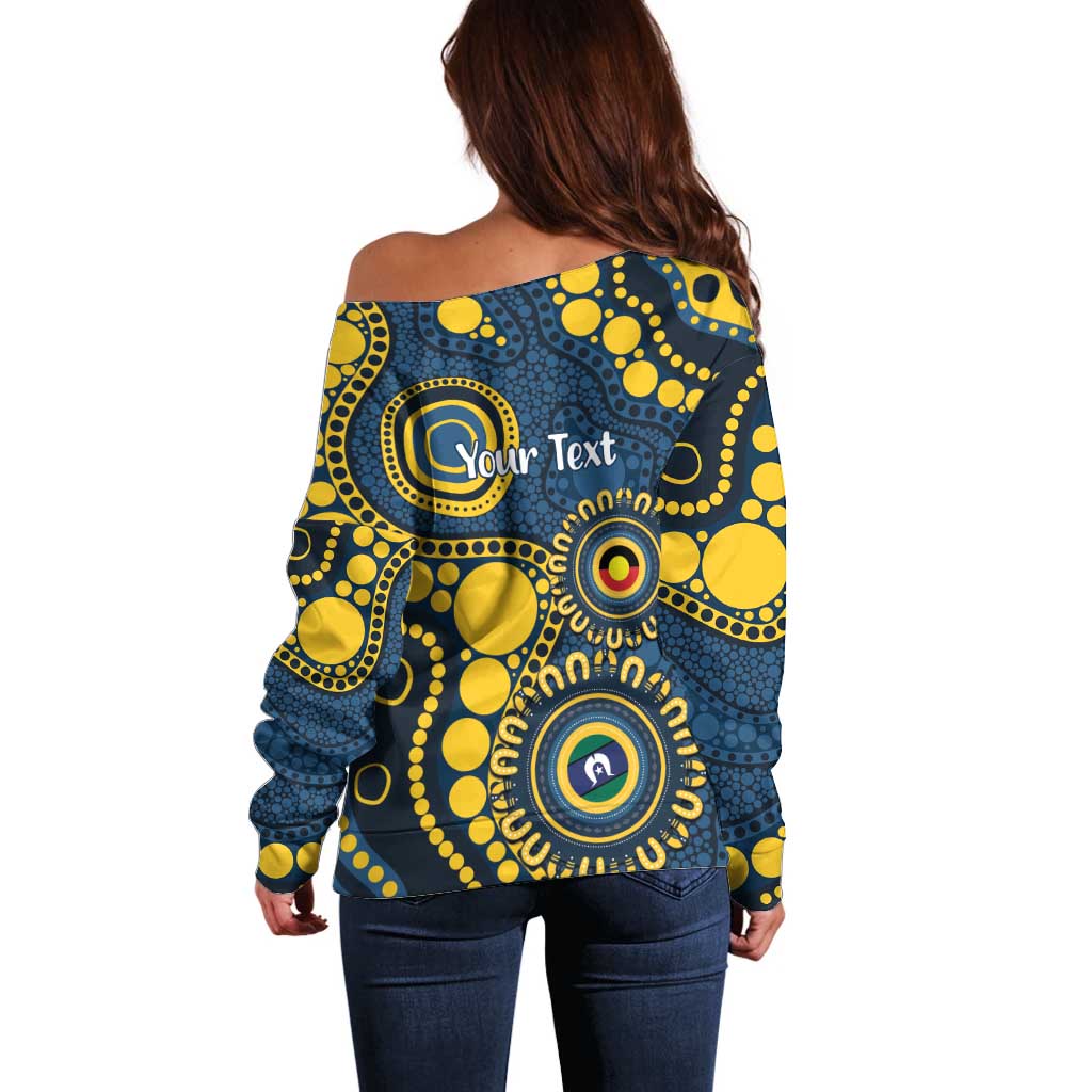 Cowboys NAIDOC Week 2026 Personalised Off Shoulder Sweater 50 Years of Deadly Aboriginal Art
