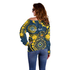 Cowboys NAIDOC Week 2026 Personalised Off Shoulder Sweater 50 Years of Deadly Aboriginal Art