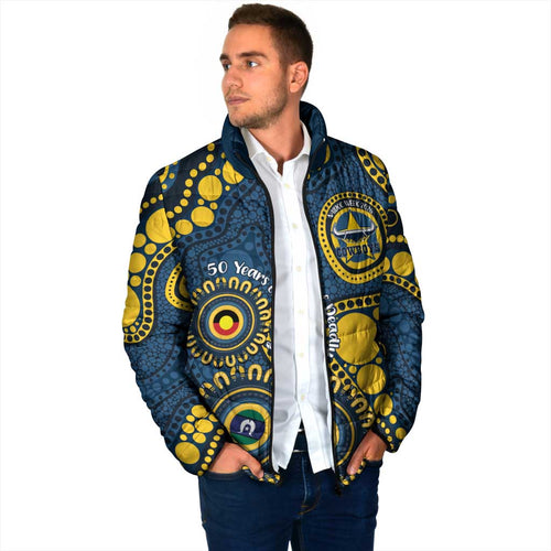 Cowboys NAIDOC Week 2026 Personalised Padded Jacket 50 Years of Deadly Aboriginal Art