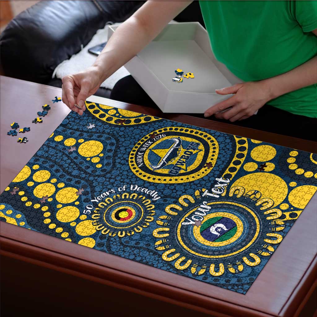 Cowboys NAIDOC Week 2026 Personalised Puzzle 50 Years of Deadly Aboriginal Art