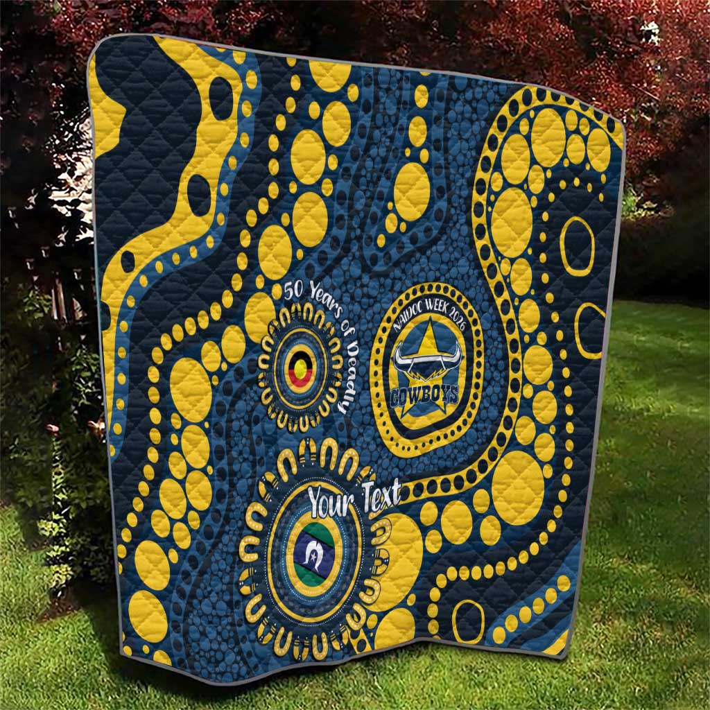 Cowboys NAIDOC Week 2026 Personalised Quilt 50 Years of Deadly Aboriginal Art