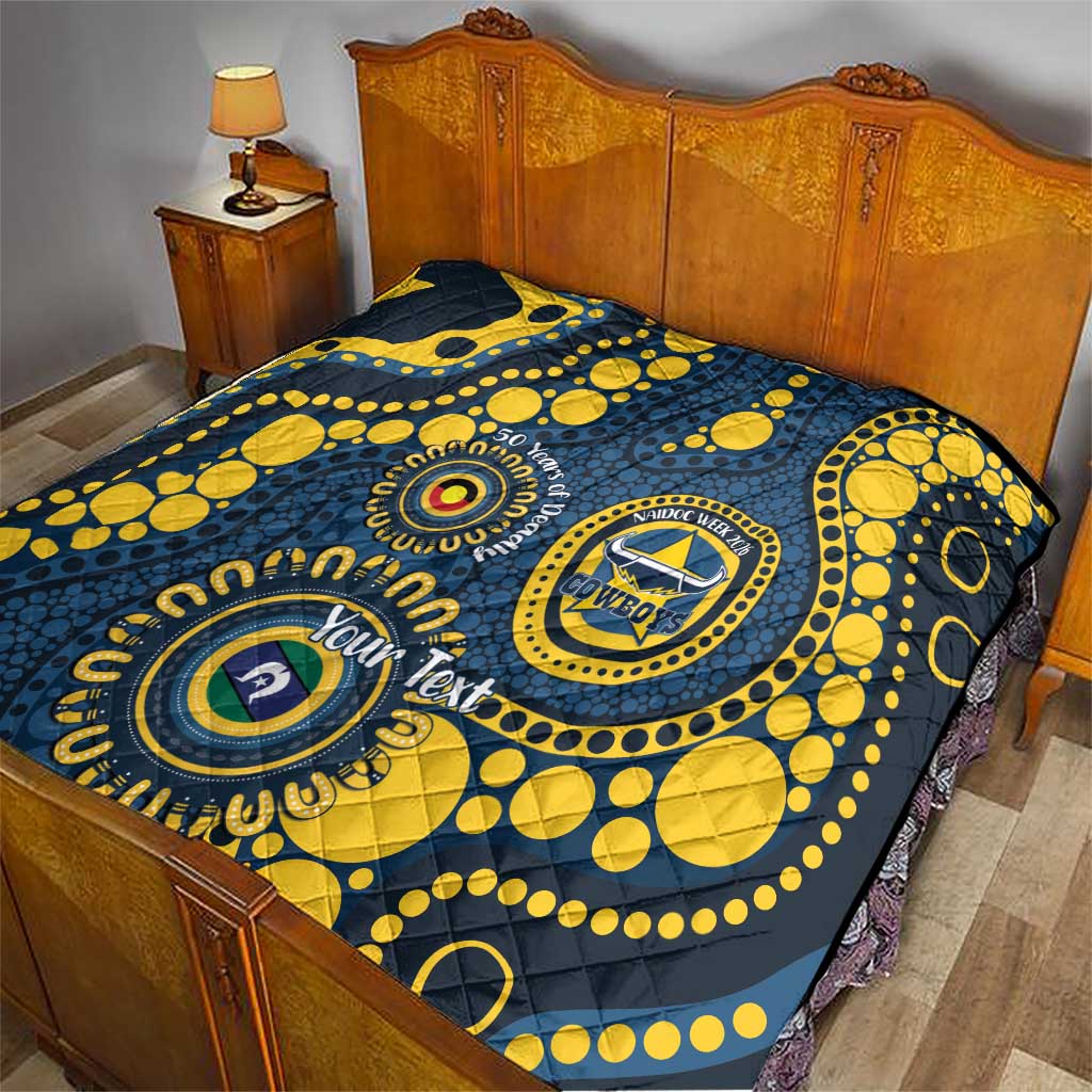 Cowboys NAIDOC Week 2026 Personalised Quilt 50 Years of Deadly Aboriginal Art