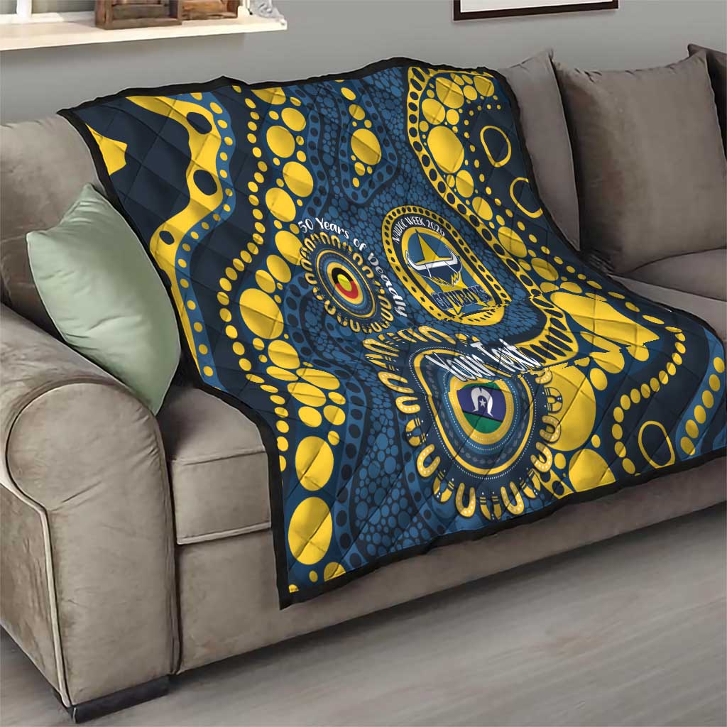 Cowboys NAIDOC Week 2026 Personalised Quilt 50 Years of Deadly Aboriginal Art