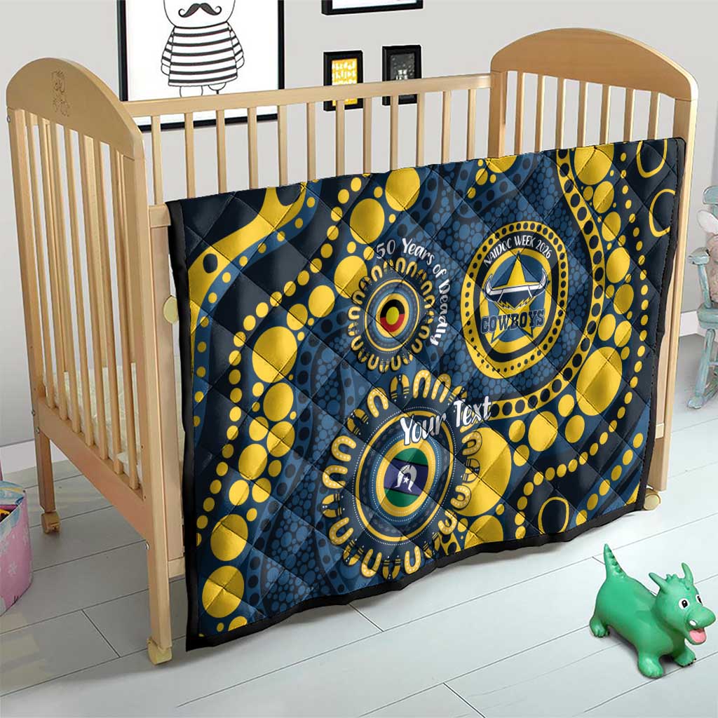 Cowboys NAIDOC Week 2026 Personalised Quilt 50 Years of Deadly Aboriginal Art