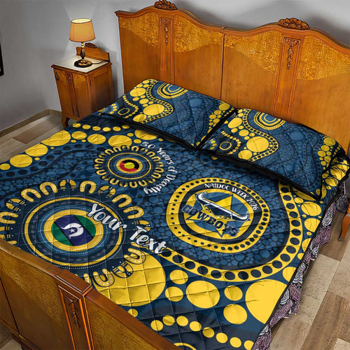 Cowboys NAIDOC Week 2026 Personalised Quilt Bed Set 50 Years of Deadly Aboriginal Art