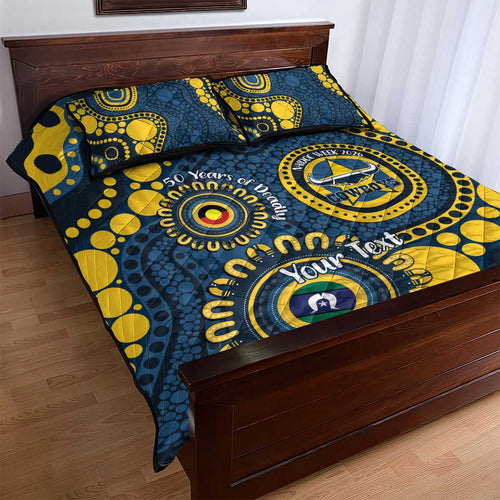 Cowboys NAIDOC Week 2026 Personalised Quilt Bed Set 50 Years of Deadly Aboriginal Art