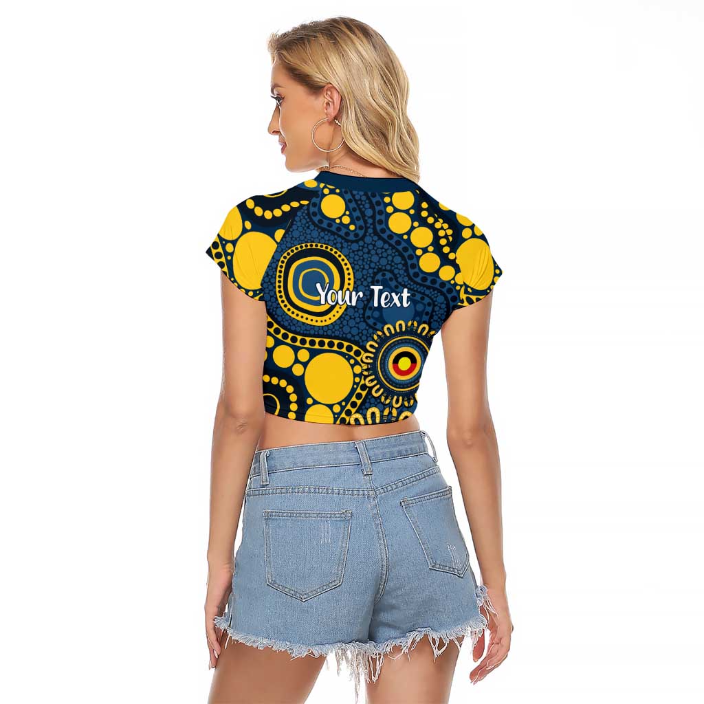 Cowboys NAIDOC Week 2026 Personalised Raglan Cropped T Shirt 50 Years of Deadly Aboriginal Art
