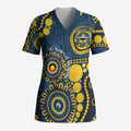 Cowboys NAIDOC Week 2026 Personalised Scrub Top 50 Years of Deadly Aboriginal Art