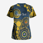Cowboys NAIDOC Week 2026 Personalised Scrub Top 50 Years of Deadly Aboriginal Art