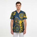 Cowboys NAIDOC Week 2026 Personalised Scrub Top 50 Years of Deadly Aboriginal Art