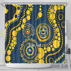 Cowboys NAIDOC Week 2026 Personalised Shower Curtain 50 Years of Deadly Aboriginal Art