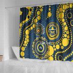 Cowboys NAIDOC Week 2026 Personalised Shower Curtain 50 Years of Deadly Aboriginal Art