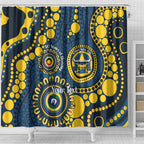 Cowboys NAIDOC Week 2026 Personalised Shower Curtain 50 Years of Deadly Aboriginal Art