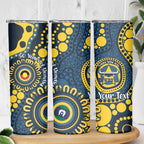 Cowboys NAIDOC Week 2026 Personalised Skinny Tumbler 50 Years of Deadly Aboriginal Art