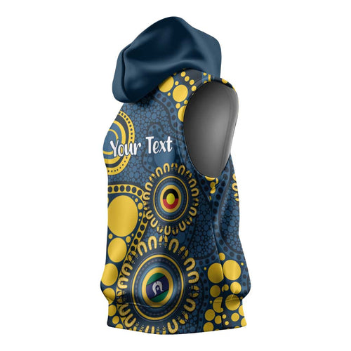 Cowboys NAIDOC Week 2026 Personalised Sleeveless Hoodie 50 Years of Deadly Aboriginal Art