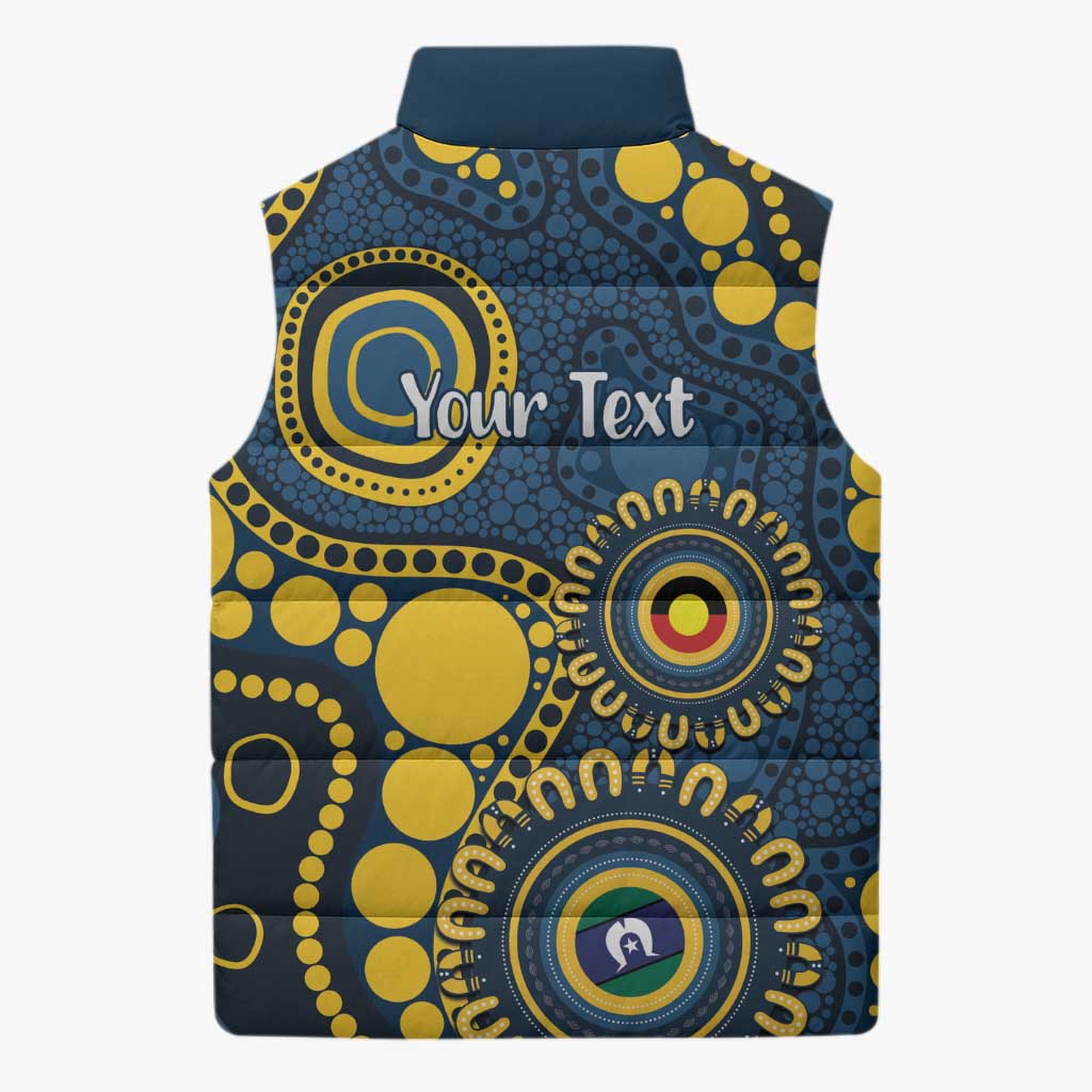 Cowboys NAIDOC Week 2026 Personalised Sleeveless Puffer Jacket 50 Years of Deadly Aboriginal Art