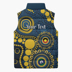 Cowboys NAIDOC Week 2026 Personalised Sleeveless Puffer Jacket 50 Years of Deadly Aboriginal Art