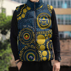 Cowboys NAIDOC Week 2026 Personalised Sleeveless Puffer Jacket 50 Years of Deadly Aboriginal Art