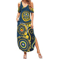 Cowboys NAIDOC Week 2026 Personalised Summer Maxi Dress 50 Years of Deadly Aboriginal Art