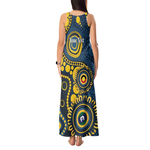 Cowboys NAIDOC Week 2026 Personalised Tank Maxi Dress 50 Years of Deadly Aboriginal Art