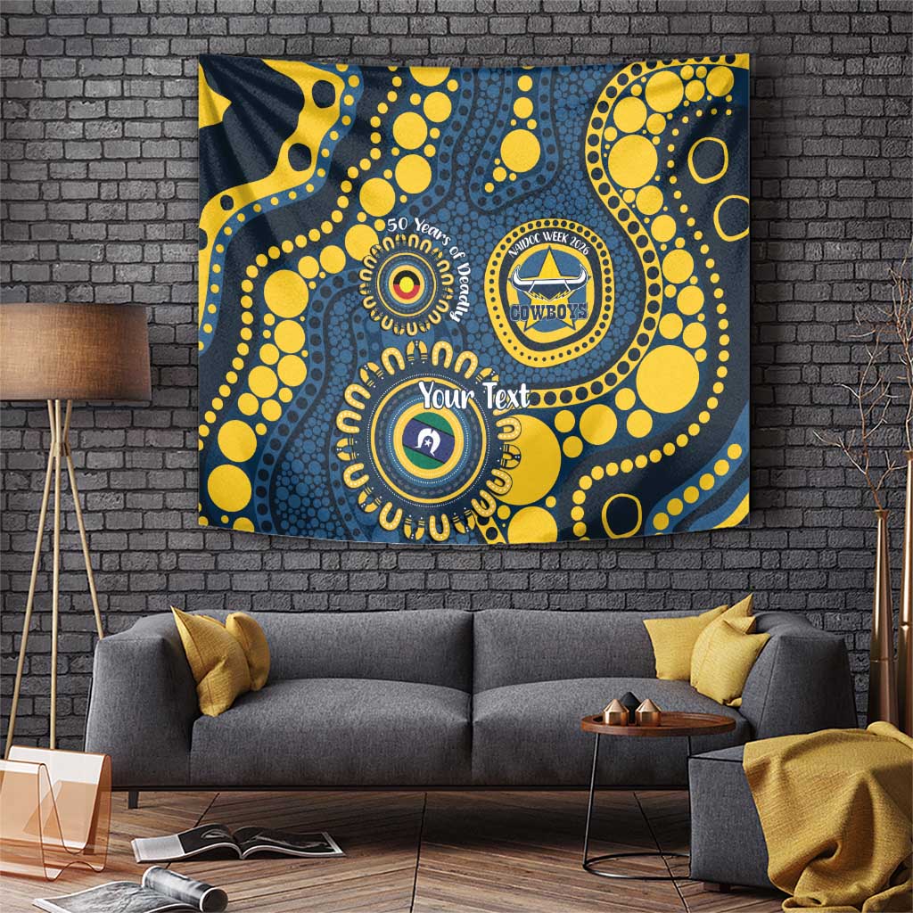 Cowboys NAIDOC Week 2026 Personalised Tapestry 50 Years of Deadly Aboriginal Art