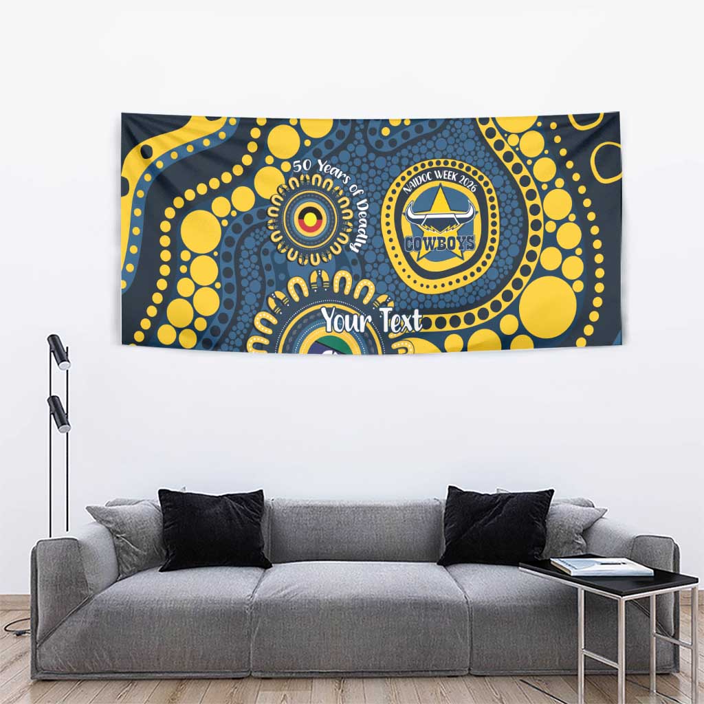 Cowboys NAIDOC Week 2026 Personalised Tapestry 50 Years of Deadly Aboriginal Art