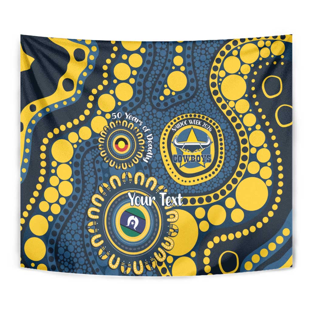 Cowboys NAIDOC Week 2026 Personalised Tapestry 50 Years of Deadly Aboriginal Art