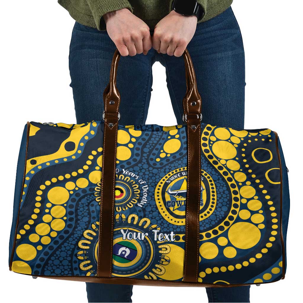 Cowboys NAIDOC Week 2026 Personalised Travel Bag 50 Years of Deadly Aboriginal Art