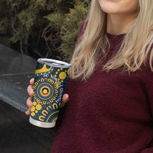 Cowboys NAIDOC Week 2026 Personalised Tumbler Cup 50 Years of Deadly Aboriginal Art