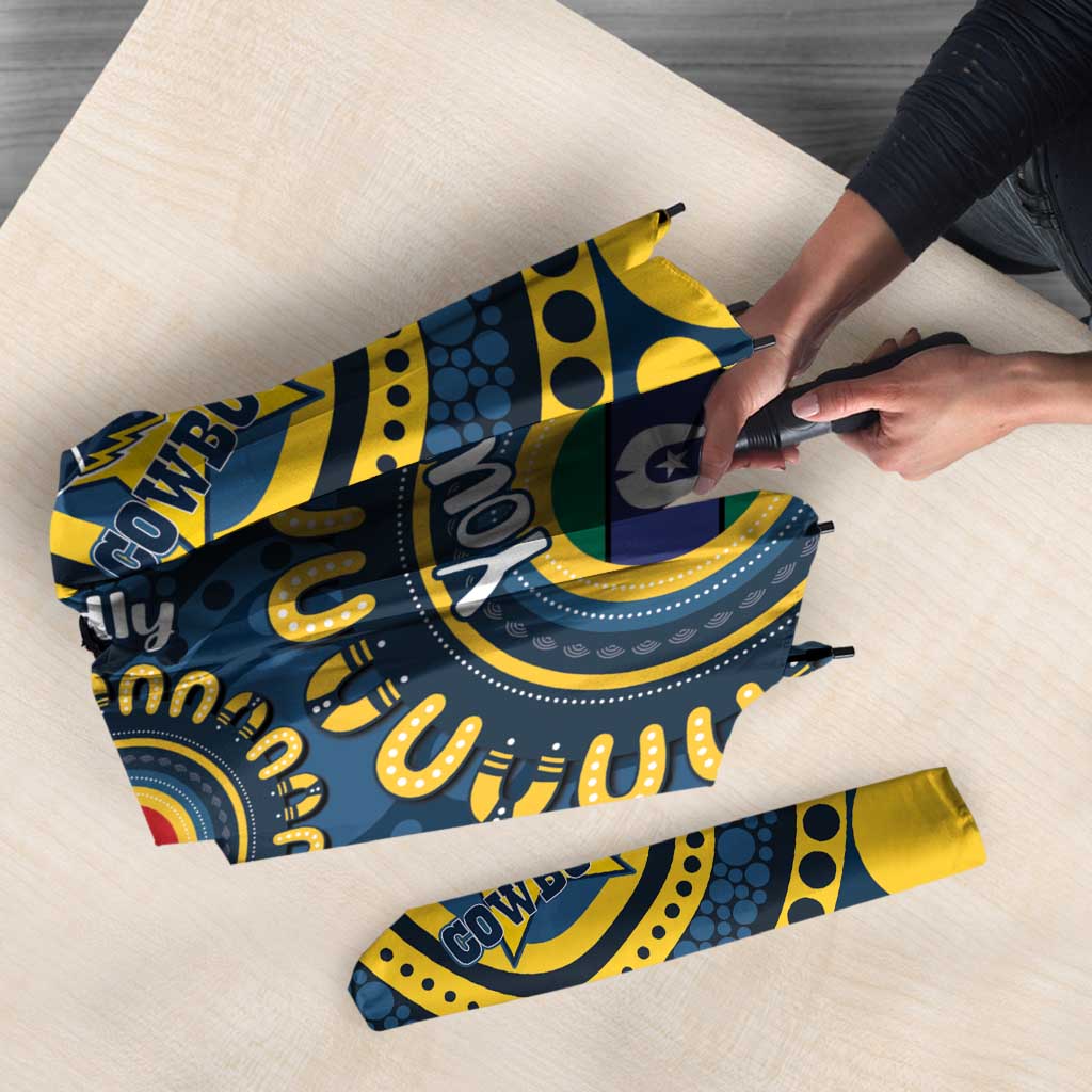 Cowboys NAIDOC Week 2026 Personalised Umbrella 50 Years of Deadly Aboriginal Art