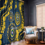 Cowboys NAIDOC Week 2026 Personalised Window Curtain 50 Years of Deadly Aboriginal Art