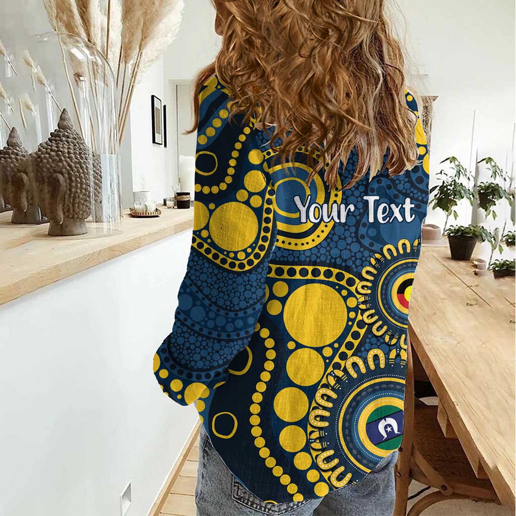 Cowboys NAIDOC Week 2026 Personalised Women Casual Shirt 50 Years of Deadly Aboriginal Art