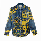 Cowboys NAIDOC Week 2026 Personalised Women Casual Shirt 50 Years of Deadly Aboriginal Art