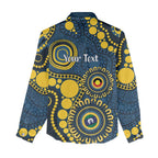 Cowboys NAIDOC Week 2026 Personalised Women Casual Shirt 50 Years of Deadly Aboriginal Art