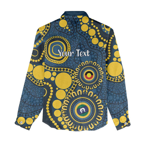 Cowboys NAIDOC Week 2026 Personalised Women Casual Shirt 50 Years of Deadly Aboriginal Art
