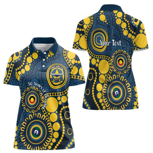 Cowboys NAIDOC Week 2026 Personalised Women Polo Shirt 50 Years of Deadly Aboriginal Art