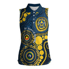 Cowboys NAIDOC Week 2026 Personalised Women Sleeveless Polo Shirt 50 Years of Deadly Aboriginal Art