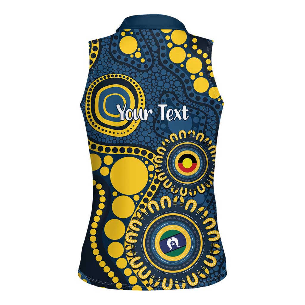 Cowboys NAIDOC Week 2026 Personalised Women Sleeveless Polo Shirt 50 Years of Deadly Aboriginal Art