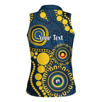 Cowboys NAIDOC Week 2026 Personalised Women Sleeveless Polo Shirt 50 Years of Deadly Aboriginal Art