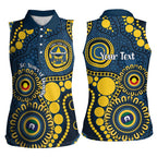 Cowboys NAIDOC Week 2026 Personalised Women Sleeveless Polo Shirt 50 Years of Deadly Aboriginal Art