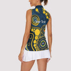 Cowboys NAIDOC Week 2026 Personalised Women Sleeveless Polo Shirt 50 Years of Deadly Aboriginal Art