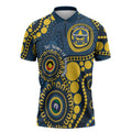Cowboys NAIDOC Week 2026 Personalised Zipper Polo Shirt 50 Years of Deadly Aboriginal Art