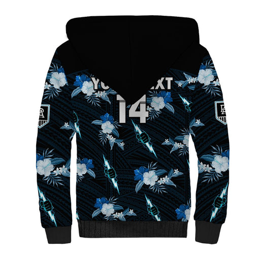 custom-text-and-number-port-adelaide-football-sherpa-hoodie-power-polynesian-tribal-mix-tropical-hawaiian-style