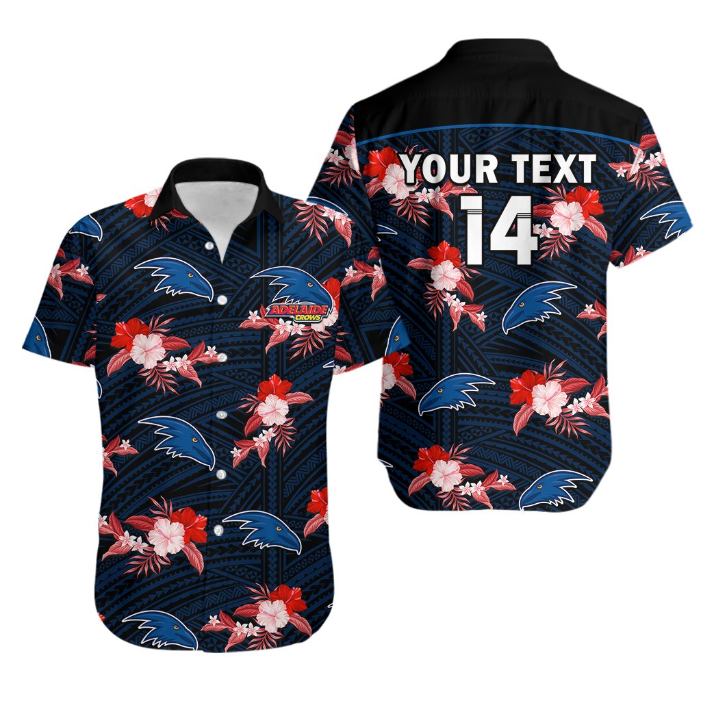 custom-text-and-number-adelaide-crows-football-hawaiian-shirt-polynesian-tribal-mix-tropical-hawaiian-style