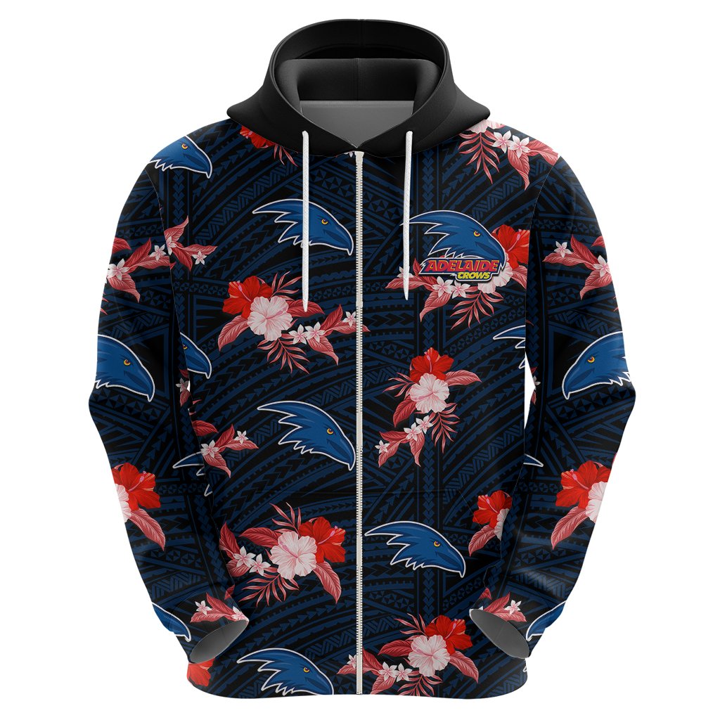 custom-text-and-number-adelaide-crows-football-hoodie-polynesian-tribal-mix-tropical-hawaiian-style