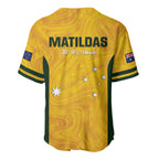 Australia Soccer Baseball Jersey Foord Matildas - Gold Marble
