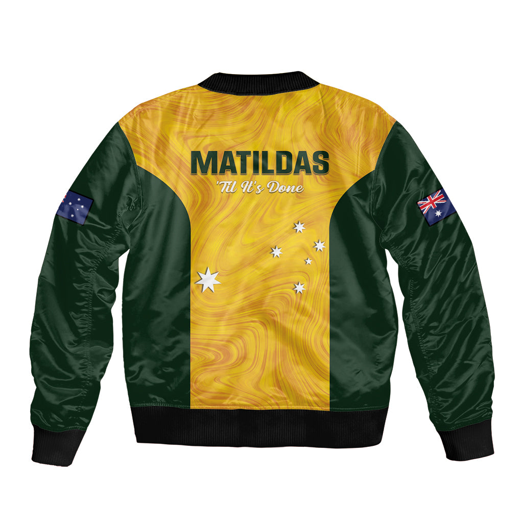 Australia Soccer Bomber Jacket Foord Matildas - Gold Marble