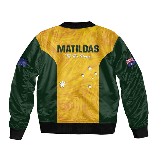 Australia Soccer Bomber Jacket Foord Matildas - Gold Marble