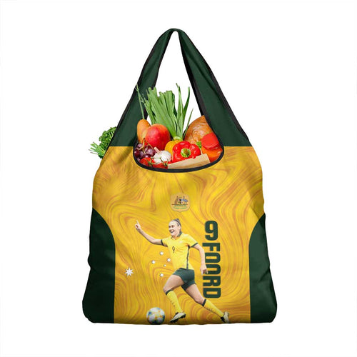 Australia Soccer Grocery Bag Foord Matildas - Gold Marble