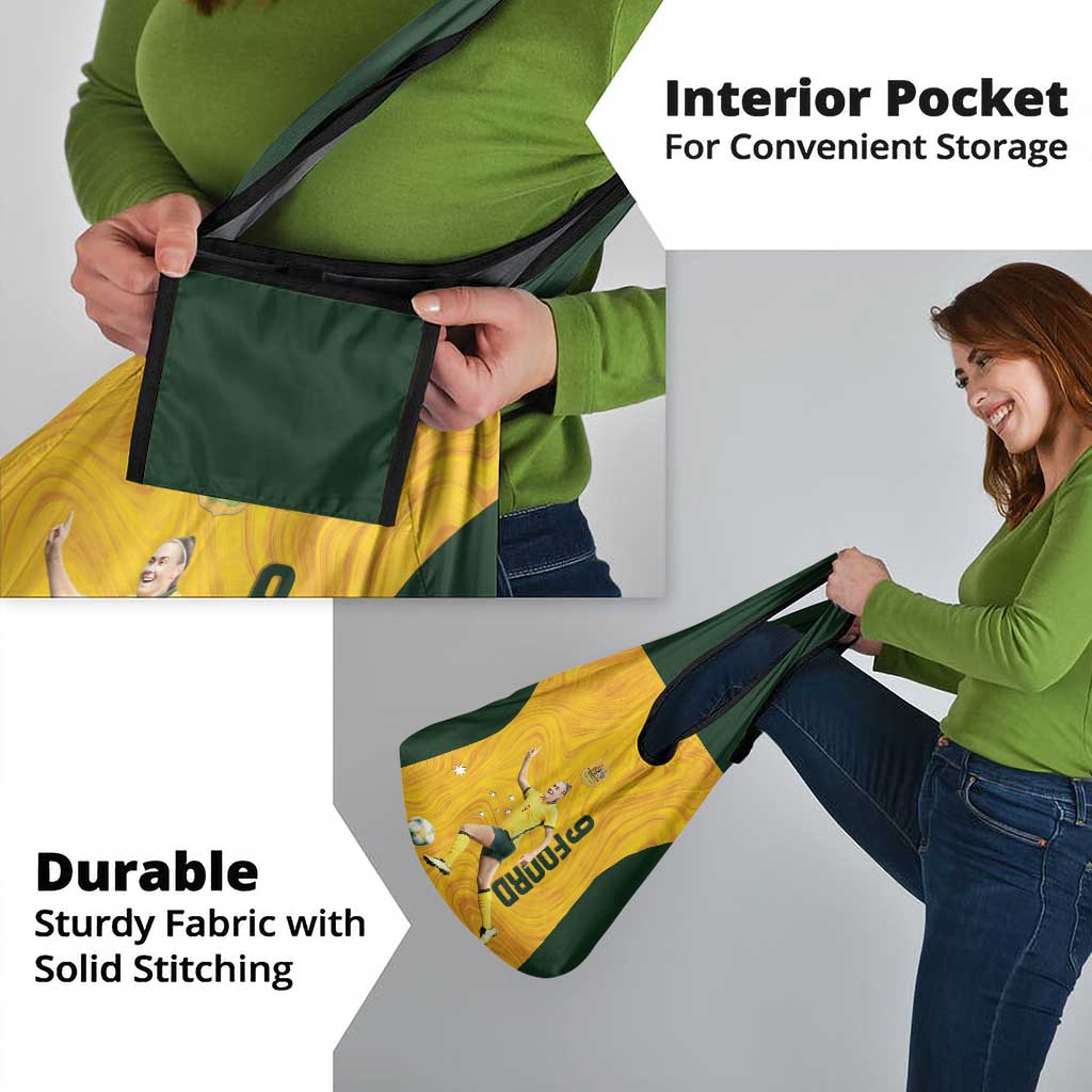 Australia Soccer Grocery Bag Foord Matildas - Gold Marble